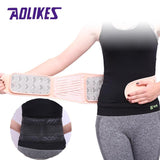 Aolikes Tourmaline Products Self-heating Magnetic Waist Back Support Belt Lumbar Posture Corrector Abdomen Warm Protector - Dollarwoods