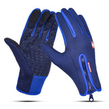 Touch Screen Windproof Outdoor Sport Gloves,Men Women Winter Fleece Thermal Warm Running Gloves,Anti-slip Cycling Gloves - Dollarwoods