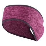 Retail Sport Wide Women Ponytail Headband Running Fitness Yoga Warm Ear Cover Outdoor Cycling Tennis Fleece Sweatband Headscarf - Dollarwoods