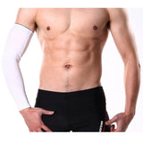 1Pcs Breathable Quick Dry UV Protection Running Arm Sleeves Basketball Elbow Pad Fitness Armguards Sports Cycling Arm Warmers - Dollarwoods