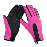 Touch Screen Windproof Outdoor Sport Gloves,Men Women Winter Fleece Thermal Warm Running Gloves,Anti-slip Cycling Gloves - Dollarwoods