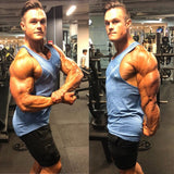 Shirt Sleeveless Sports Top Men Running Vest Male Fitness Tanktop Cotton Mens Bodybuilding Vest Joggers Gym Man Undershirt - Dollarwoods