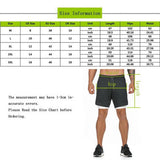 Men's 2 in 1 Joggers Shorts Security Pockets Leisure Sporting Shorts Built-in Pockets Hips Hiden Zipper Pockets Fitness Shorts - Dollarwoods