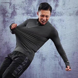 Large Size Men Run Jackets Fitness Sports Coat Soccer Football Training Gym corset hooded Breathable Quick Dry Reflective zipper - Dollarwoods