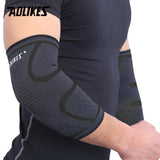 AOLIKES 1PCS Elbow Support Elastic Gym Sport Elbow Protective Pad Absorb Sweat Sport Basketball Arm Sleeve Elbow Brace - Dollarwoods