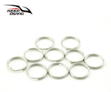 10 PCS 20MM 316 Marine Stainless Steel O-ring For Hanging Diving Pointer or Other Tools Scuba Diving Accessorises - Dollarwoods