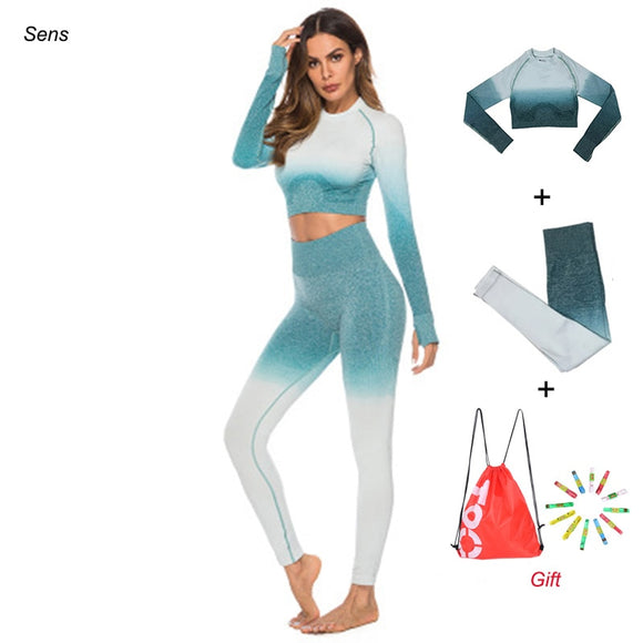 Winter Hot Sale Yoga Set Gym Set Gym Leggings Yoga Sport Leggings Sportswear For Women Sports Clothing Gym Fitness Clothing - Dollarwoods