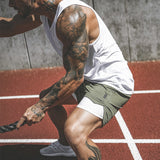 Men's 2 in 1 Running Shorts Mens Sports Shorts Quick Drying Training Exercise Jogging Gym Shorts with Built-in pocket Liner - Dollarwoods