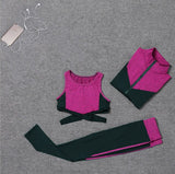 5 pieces sets coat+t shirt+bra+shorts+leggings women yoga clothing quick dry outdoor sports running fitness gym ropa deportiva - Dollarwoods