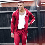 Sport Man Tracksuit Running Gym Men Set Sport Clothing Set Joggers Fitness Bodybuilding Sports Suits Mens Hoodie+Pants Suit Men - Dollarwoods