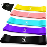 5 Colors Latex Resistance Bands Fitness Set Rubber Loop Bands Strength Training Workout Expander Gym Equipment Elastic Bands - Dollarwoods