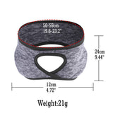 Retail Sport Wide Women Ponytail Headband Running Fitness Yoga Warm Ear Cover Outdoor Cycling Tennis Fleece Sweatband Headscarf - Dollarwoods