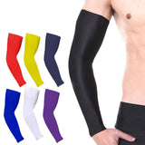 1Pcs Breathable Quick Dry UV Protection Running Arm Sleeves Basketball Elbow Pad Fitness Armguards Sports Cycling Arm Warmers - Dollarwoods