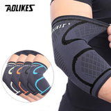 AOLIKES 1PCS Elbow Support Elastic Gym Sport Elbow Protective Pad Absorb Sweat Sport Basketball Arm Sleeve Elbow Brace - Dollarwoods