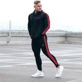 Sport Man Tracksuit Running Gym Men Set Sport Clothing Set Joggers Fitness Bodybuilding Sports Suits Mens Hoodie+Pants Suit Men - Dollarwoods