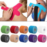 2Size Kinesiology Tape Athletic Tape Sport Recovery Tape Strapping Gym Fitness Tennis Running Knee Muscle Protector Scissor - Dollarwoods