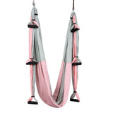 Full Set 6 Handles Anti-gravity Aerial Yoga Hammock Flying Swing Trapeze Yoga Inversion Exercises Device Home Gym Hanging Belt - Dollarwoods