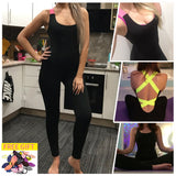 Workout Tracksuit For Women One Piece Sport Clothing Backless Sport Suit Running Tight Dance Sportswear Gym Yoga Women Set - Dollarwoods