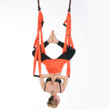 Full Set 6 Handles Anti-gravity Aerial Yoga Hammock Flying Swing Trapeze Yoga Inversion Exercises Device Home Gym Hanging Belt - Dollarwoods