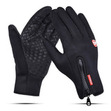 Touch Screen Windproof Outdoor Sport Gloves,Men Women Winter Fleece Thermal Warm Running Gloves,Anti-slip Cycling Gloves - Dollarwoods