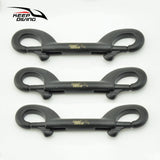 3 PCS 316 Stainless Steel Scuba Diving Double Ended Hook Accessory For Equipment BCD Chioce Snap Bolt Kit - Dollarwoods
