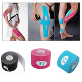 2Size Kinesiology Tape Athletic Tape Sport Recovery Tape Strapping Gym Fitness Tennis Running Knee Muscle Protector Scissor - Dollarwoods