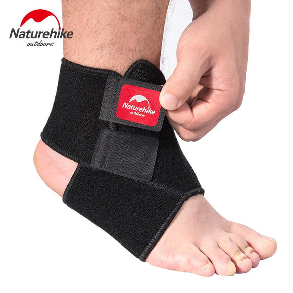 Naturehike Black Adjustable Ankle Support Pad Protection Elastic Brace Guard Support Ball Games Running Safety Gym Fitness 1Pcs - Dollarwoods