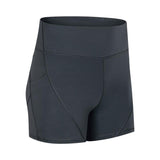 Anti-sweat Plain Sport Athletic Shorts Women High Waisted Soft Cotton Feel Fitness Yoga Shorts with Two Side Pocket - Dollarwoods