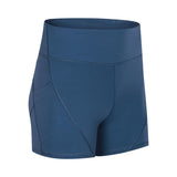 Anti-sweat Plain Sport Athletic Shorts Women High Waisted Soft Cotton Feel Fitness Yoga Shorts with Two Side Pocket - Dollarwoods