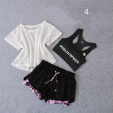 3 Pcs Set Women's Yoga Suit Fitness Clothing Sportswear For Female Workout Sports Clothes Athletic Running Yoga Suit Sets - Dollarwoods
