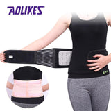 Aolikes Tourmaline Products Self-heating Magnetic Waist Back Support Belt Lumbar Posture Corrector Abdomen Warm Protector - Dollarwoods