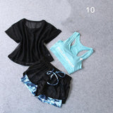 3 Pcs Set Women's Yoga Suit Fitness Clothing Sportswear For Female Workout Sports Clothes Athletic Running Yoga Suit Sets - Dollarwoods