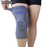 1pc Basketball Knee Brace Compression knee Support Sleeve Injury Recovery Volleyball Fitness sport safety sport protection gear - Dollarwoods