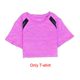 Sexy Yoga Set sports wear for women gym TShirt + Pants Breathable Gym Workout Clothes Compressed Yoga Leggings Sport Suit - Dollarwoods