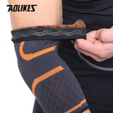 AOLIKES 1PCS Elbow Support Elastic Gym Sport Elbow Protective Pad Absorb Sweat Sport Basketball Arm Sleeve Elbow Brace - Dollarwoods