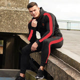 Sport Man Tracksuit Running Gym Men Set Sport Clothing Set Joggers Fitness Bodybuilding Sports Suits Mens Hoodie+Pants Suit Men - Dollarwoods
