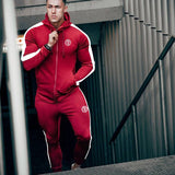 Sport Man Tracksuit Running Gym Men Set Sport Clothing Set Joggers Fitness Bodybuilding Sports Suits Mens Hoodie+Pants Suit Men - Dollarwoods