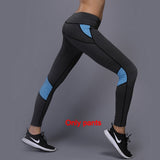 Sexy Yoga Set sports wear for women gym TShirt + Pants Breathable Gym Workout Clothes Compressed Yoga Leggings Sport Suit - Dollarwoods