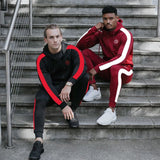 Sport Man Tracksuit Running Gym Men Set Sport Clothing Set Joggers Fitness Bodybuilding Sports Suits Mens Hoodie+Pants Suit Men - Dollarwoods