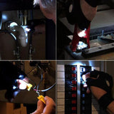 Fishing Magic Strap LED Light Fingerless Glove Flashlight Torch Cover Auto Repair Outdoor Camping Hiking  Luminous - Dollarwoods