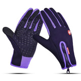 Touch Screen Windproof Outdoor Sport Gloves,Men Women Winter Fleece Thermal Warm Running Gloves,Anti-slip Cycling Gloves - Dollarwoods