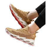 SAGACE Men's breathable outdoor sports training shoes cushioning shockproof soles casual men's mesh breathable sneakers - Dollarwoods
