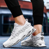 SAGACE Men's breathable outdoor sports training shoes cushioning shockproof soles casual men's mesh breathable sneakers - Dollarwoods