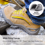 SAFETOE Safety Shoes breathable With Steel Toe Work Shoes Men Casual Protective Footwear Anti-piercing Sports Boots Shoes Woman - Dollarwoods