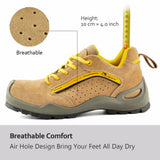SAFETOE Safety Shoes breathable With Steel Toe Work Shoes Men Casual Protective Footwear Anti-piercing Sports Boots Shoes Woman - Dollarwoods