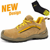 SAFETOE Safety Shoes breathable With Steel Toe Work Shoes Men Casual Protective Footwear Anti-piercing Sports Boots Shoes Woman - Dollarwoods
