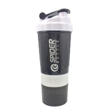 Sports Shaker Bottle Whey Protein Powder Mixing Bottle Sports Nutrition Protein Shaker Fitness Water Bottle With Three-layer - Dollarwoods