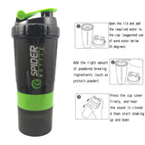 Sports Shaker Bottle Whey Protein Powder Mixing Bottle Sports Nutrition Protein Shaker Fitness Water Bottle With Three-layer - Dollarwoods