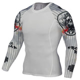 Wolf 3D Printed tshirt Compression Tights Men Fitness Running Shirt Gym Cycling Clothing - Dollarwoods