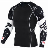 Wolf 3D Printed tshirt Compression Tights Men Fitness Running Shirt Gym Cycling Clothing - Dollarwoods